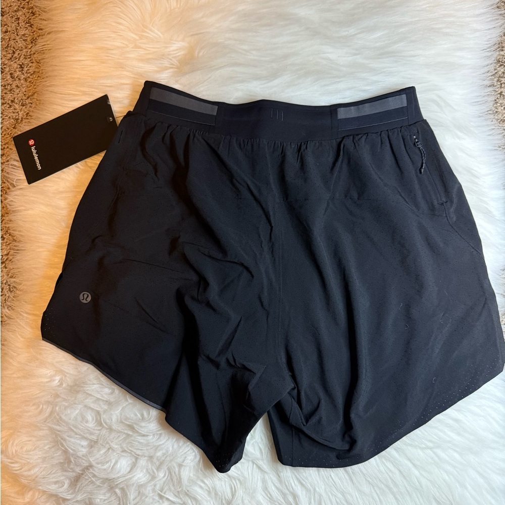Lululemon Fast Free Shorts 6" Lined Men Size S Black New - Picture 4 of 5